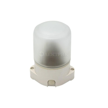 Светильник для бани НББ 01-60-001 пласт/стекло прямой IP65 E27 max 60Вт 135х105х84 бел. ЭРА Б0048030
