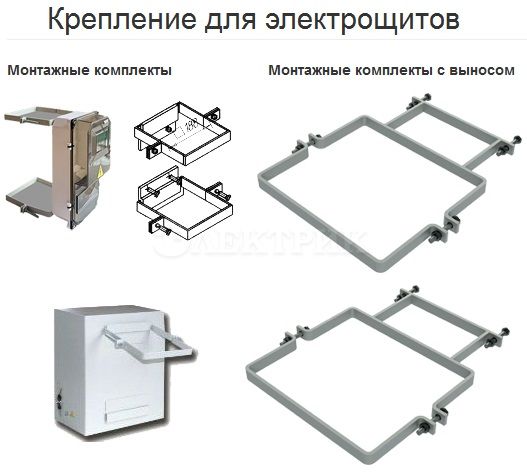 Крепление шкафа к опоре иэк