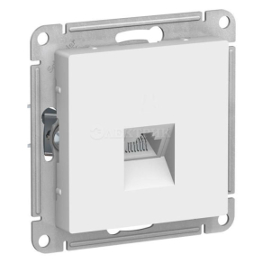 Механизм розетки компьютерной ATLAS DESIGN RJ45 бел. SchE ATN000183