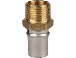 SFP-0001-003420 STOUT Переходник с наружной резьбой 3/4"х20 для металлопластиковых труб прессовой