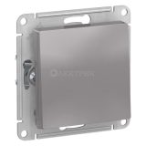 Механизм выключателя 1-кл. СП AtlasDesign 10А IP20 (сх. 1) 10AX с самовозвратом алюм. SchE ATN000315