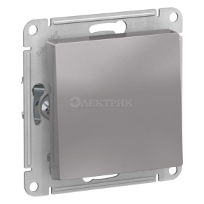 Механизм выключателя 1-кл. СП AtlasDesign 10А IP20 (сх. 1) 10AX с самовозвратом алюм. SchE ATN000315
