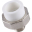 3252-tum-250b00 Kalde 25х1/2" Муфта разъемная с наружной резьбой для полипропиленовых труб под сварку (цвет белый)