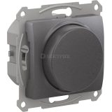 Механизм светорегулятора (диммера) GLOSSA повор.-нажим LED RC 315Вт графит SchE GSL001330