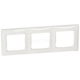 774453  Рамка - Valena - 3 поста - горизонтальный монтаж - белый