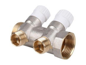 SMB 6851 011202 STOUT Коллектор распределительный 1", 2 отвода 1/2"