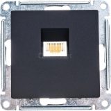 Розетка компьютерная ArtGallery RJ45 кат.5E механизм карбон SE GAL001083
