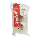782253  Розеточный блок 2 x 2К+З с защитными шторками - 16 A - 250 В~ - Quteo IP 20 - Слоновая кость