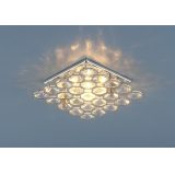 Светильник точечный с хрусталем 7235 CH/WH (хром/прозрачный)