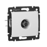 774431  ТВ розетка - Valena - проходная - 14 дБ - 2400 МГц - белый