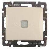 Механизм выключателя 1-кл. СП Valena 10А IP31 250В с зел. индикацией сл. кость Leg 774310