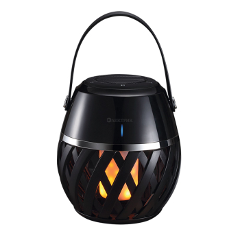 Светильник светодиодный ULD-R201 LED/FLAME BLACK с bluetooth колонкой 75db эффект пламени встроенный аккумулятор 1800мА.ч черн. Uniel UL-00006768
