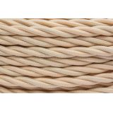 Провод ретро 2х1.5 мат. зол. песочн. (уп.50м) Bironi B1-424-719-50