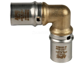 SFP-0009-002020 STOUT Угольник  90° 20х20 для металлопластиковых труб прессовой
