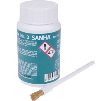 84943 Sanha 4943 флюс для мягкой пайки, с доб.припоя Нр.3, 250 г, для медных труб под пайку