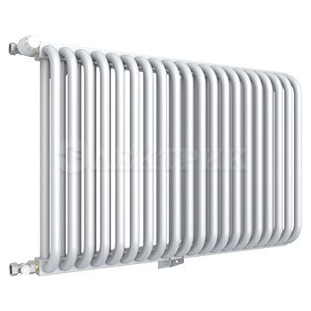 RST-203018-010 ROMMER RST 2030/18 радиатор стальной 2 трубчатый боковое подключение RAL9016 (в комплекте 4 кронштейна)