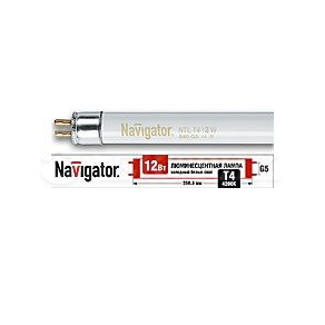 Лампа люминесцентная 94 102 NTL-T4-12-840-G5 12Вт T4 4200К G5 Navigator 94102