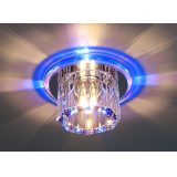 Точечный светильник со стеклянным плафоном и светодиодной подсветкой N4/A BL (синий)