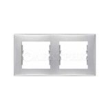 Рамка 2-м Sedna горизонт. алюм. SchE SDN5800360