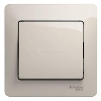 Выключатель 1-кл. СП Glossa 10А IP20 (сх. 1) 10AX в сборе молочн. SchE GSL000912