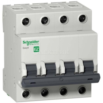 Выключатель автоматический модульный 4п C 32А 4.5кА EASY9 =S= SchE EZ9F34432