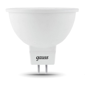 Лампа светодиодная Black 5Вт MR16 3000К тепл. бел. GU5.3 500лм GAUSS 101505105