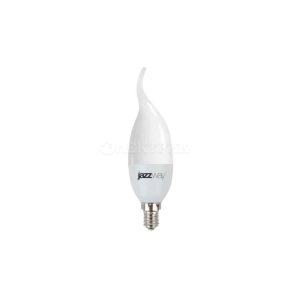 Лампа светодиодная PLED-SP CA37 9Вт свеча 5000К холод. бел. E14 820лм 230В JazzWay 4897062859549