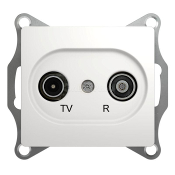 Механизм розетки TV-R 1-м СП Glossa 1DB бел. SchE GSL000194