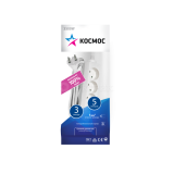 Удлинитель 3х5м ПВС 2х1 без заземл. Космос YKsm5m-3g(K)