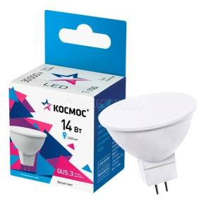 Лампа светодиодная JCDR 14Вт GU5.3 4500К 1260лм 174-265В КОСМОС LkecLED14wJCDRC45