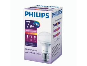 Лампа светодиодная ESS LEDBulb 7Вт E27 3000К 230В A60 RCA Philips 929001204487 / 871869666123900