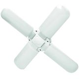 Лампа светодиодная LED-P65-32W/SPSB/E27/FR/P4 PLP32WH 32Вт P65 лепестковая матовая E27 для растений спектр для рассады и цветения (упак. картон) Uniel