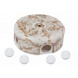 Коробка распределительная D110х35мм ЛИЗЕТТА керамика мрамор BIRONI B1-522-09-К