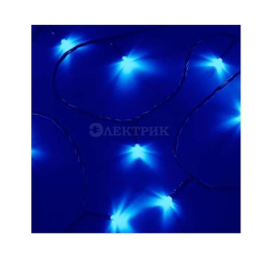 Гирлянда "ТВИНКЛ ЛАЙТ LED" (с контроллером 8 режимов) 6м 40LED 4Вт 220В IP20 мульти. темн. зел. ПВХ