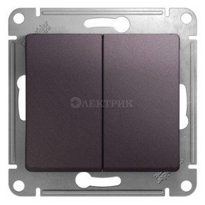 Механизм переключателя 2-кл. СП Glossa 10А IP20 (сх. 6) 10AX сиренев. туман SchE GSL001465