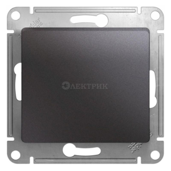 Механизм переключателя перекрестного 1-кл. СП Glossa 10А IP20 (сх. 7) 10AX графит SchE GSL001371