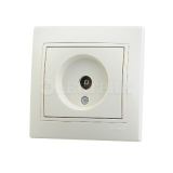 Розетка TV СП Мира оконечн. крем/крем. Lezard 701-0303-130