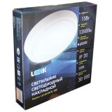 Светильник светодиодный (круг) LE LED BK SL 15W 6000K 1350Лм 250*42 LEEK