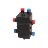 RDG-0018-004002 ROMMER Стальной распределительный коллектор 2 отопительных контура с гидравлическим разделителем 1"