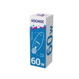 Лампа накаливания Свеча 60Вт E27 прозр. Космос LKsmSCnCL60E27v2