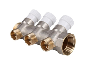 SMB 6851 011203 STOUT Коллектор распределительный 1", 3 отвода 1/2"