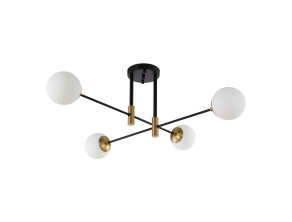 Потолочная люстра Crystal Lux Fidel PL4 Black