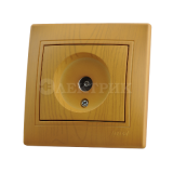 Розетка TV СП Мира оконечн. ольха Lezard 701-0701-130