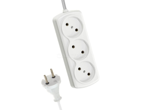 Удлинитель 3х7м 6А IP20 ПВС 2х0.75 КОСМОС YKsm7m-3g(6A)S