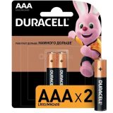 Элемент питания AAA/LR03-2BL Basic Duracell
