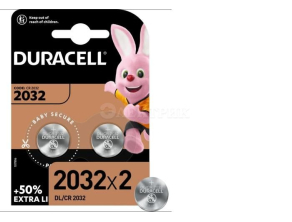 Батарейки Duracell литиевые 2шт. CR2032-2BL Lithium (CN)
