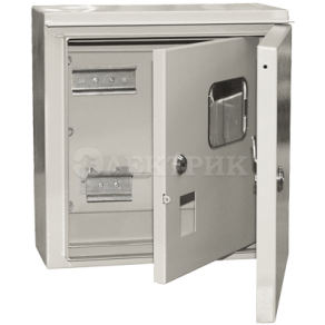 Корпус щита учета под 1-ф счет. ЩУ-1/1-1 IP54 ИЭК MKM51-N-04-54