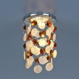 Встраиваемый точечный светильник 7097 хром/янтарный (CH/WH/T)