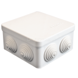 Коробка распр. ОП 105х105х56 (4 каб.ввод.) IP54 бел. ЭПП 100011
