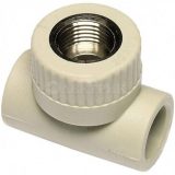 STKI02020X Ekoplastik "ППР тройник с внутренней металлической резьбой 20х1/2"""